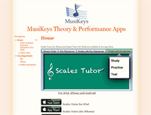 Tablet Screenshot of musikeys.com